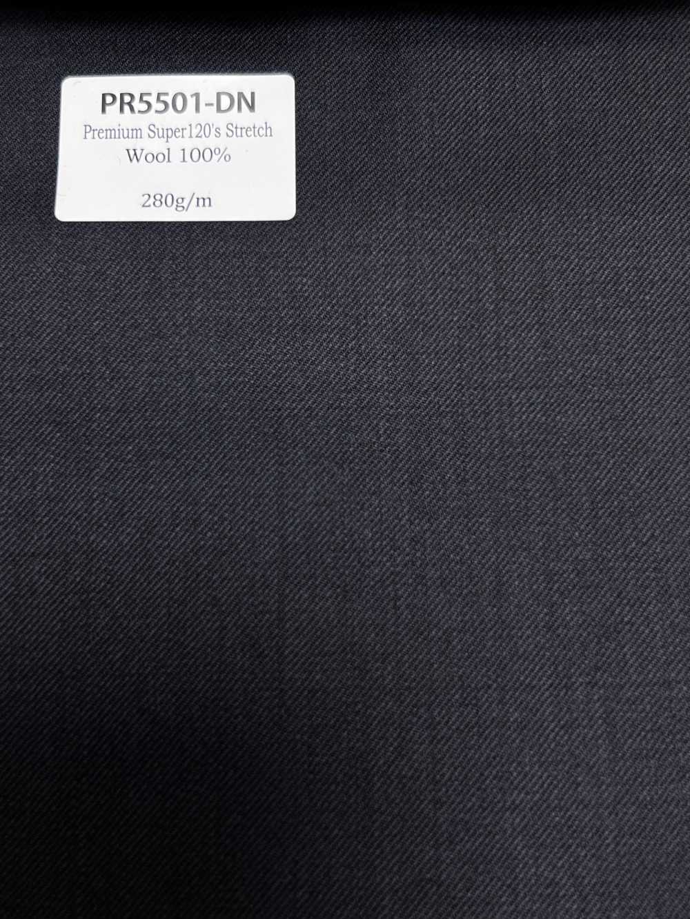 PR5501-DN Tessuto Giapponese Premium Standard Super120's Elasticizzato, Senza Motivo, Blu Navy Scuro[Tessile]