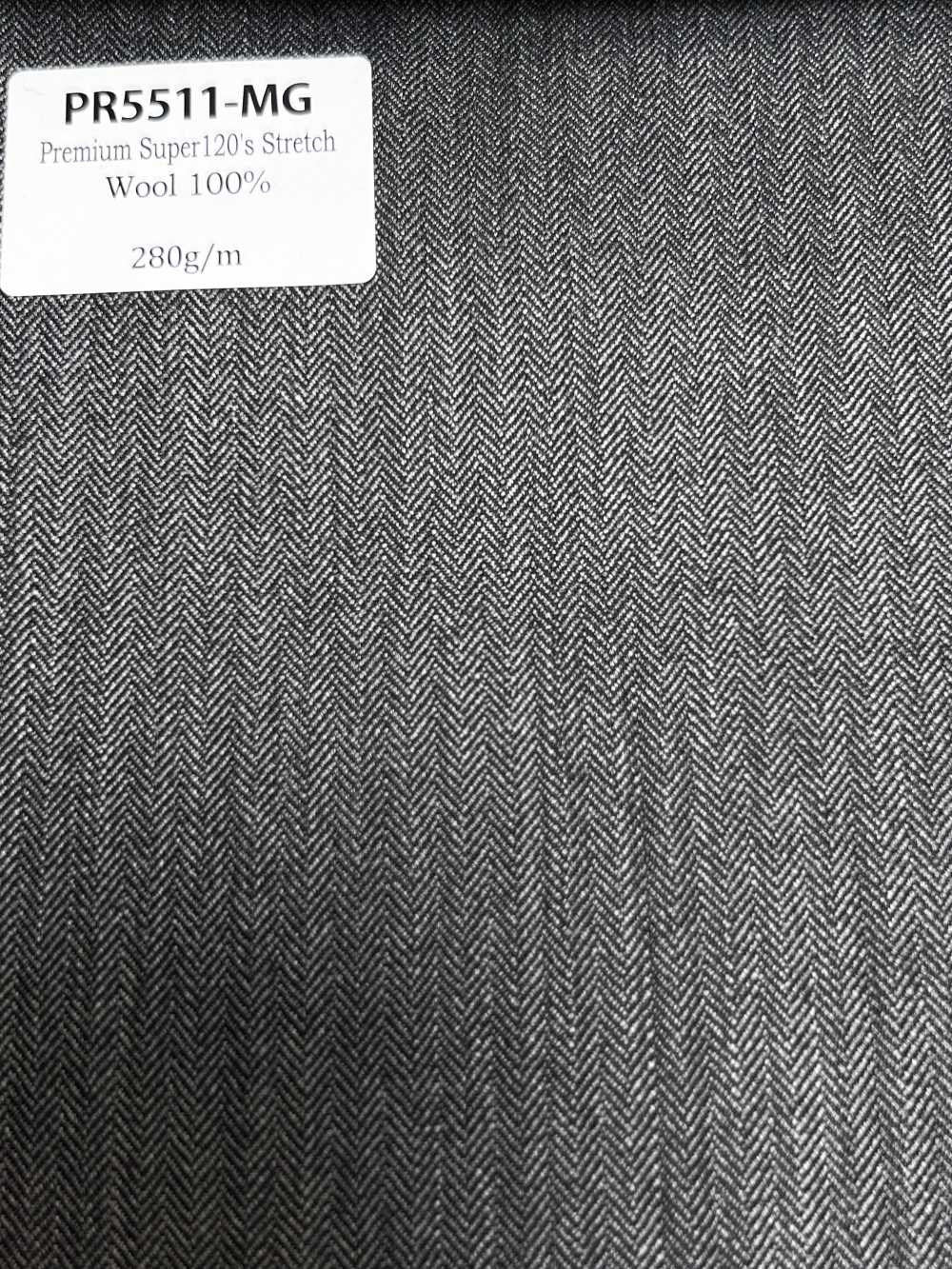 PR5511-MG Standard Prodotto in Giappone Premium Super120's Elasticizzato Tinta unita Grigio medio[Tessile] HOSOI SYOJI