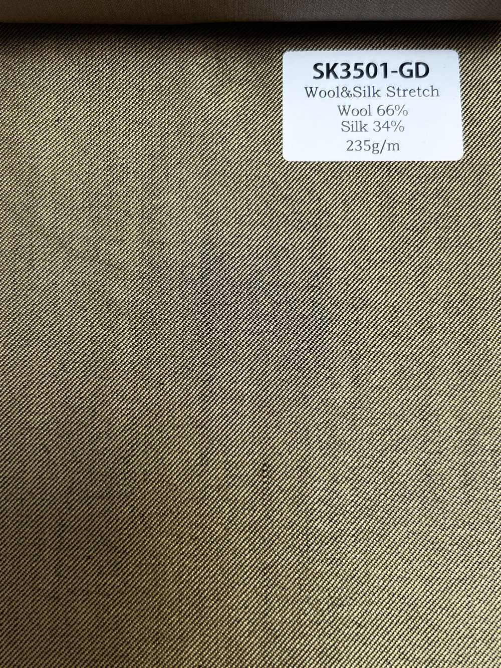 SK3501-GD Standard giapponese seta lana elasticizzato oro[Tessile] HOSOI SYOJI