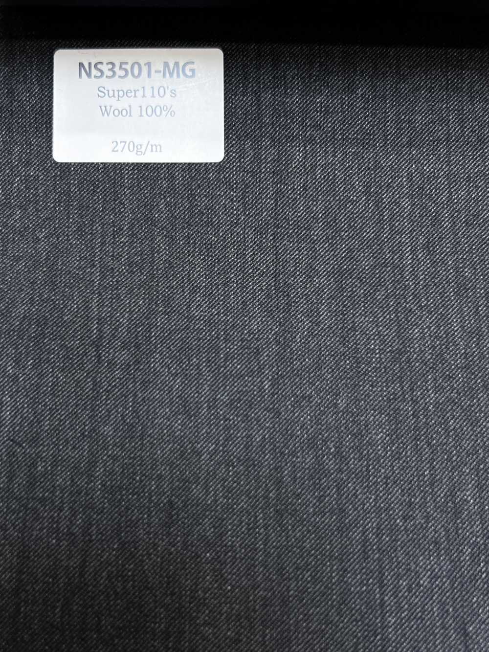 NS3501-MG Classica lana stretch Super 110's di produzione giapponese, grigio medio[Tessile] HOSOI SYOJI