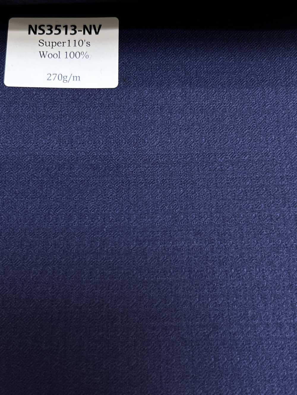 NS3513-NV Standard prodotto in Giappone lana elasticizzata Super 110’s blu navy[Tessile] HOSOI SYOJI