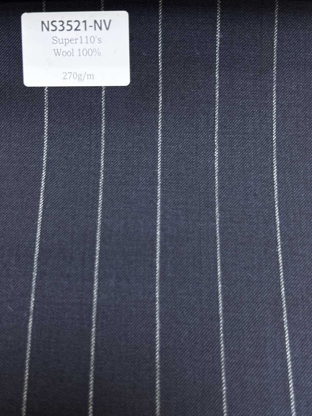NS3521-NV Classico tessuto in lana stretch Super 110’s di produzione giapponese, blu navy[Tessile] HOSOI SYOJI