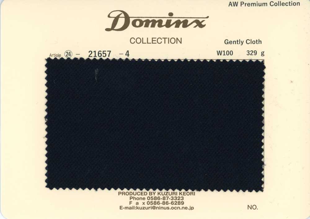 21657-4 Tessuto delicato standard in lana 100% DOMINX Collezione Premium Nero[Tessile] Tessuto Di Lana Kuzuri (DOMINX)