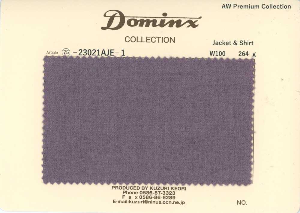 23021AJE-1 Giacca e camicia standard 100% lana DOMINX Collezione Premium Viola[Tessile] Tessuto Di Lana Kuzuri (DOMINX)