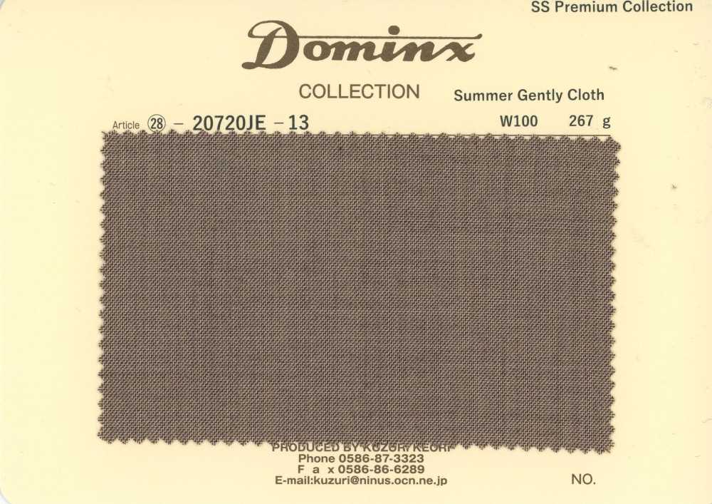 20720JE-13 Standard SummerGentlyCloth 100% lana DOMINX Collezione Premium Marrone[Tessile] Tessuto Di Lana Kuzuri (DOMINX)