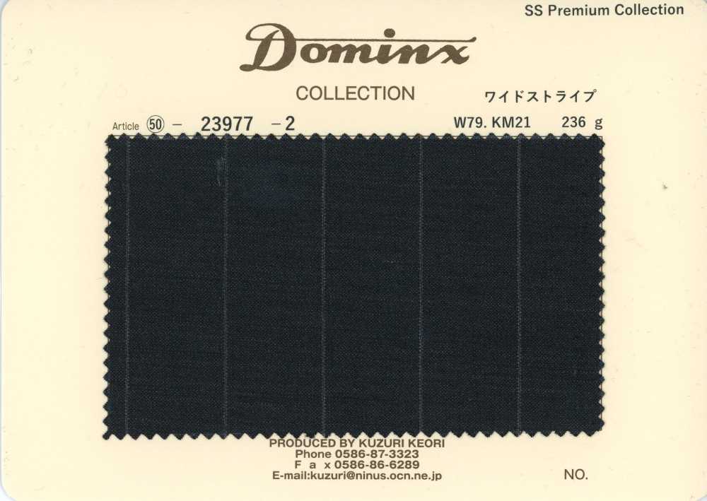 23977-2 Standard Kid Mohair DOMINX Collezione Premium a righe larghe Antracite[Tessile] Tessuto Di Lana Kuzuri (DOMINX)