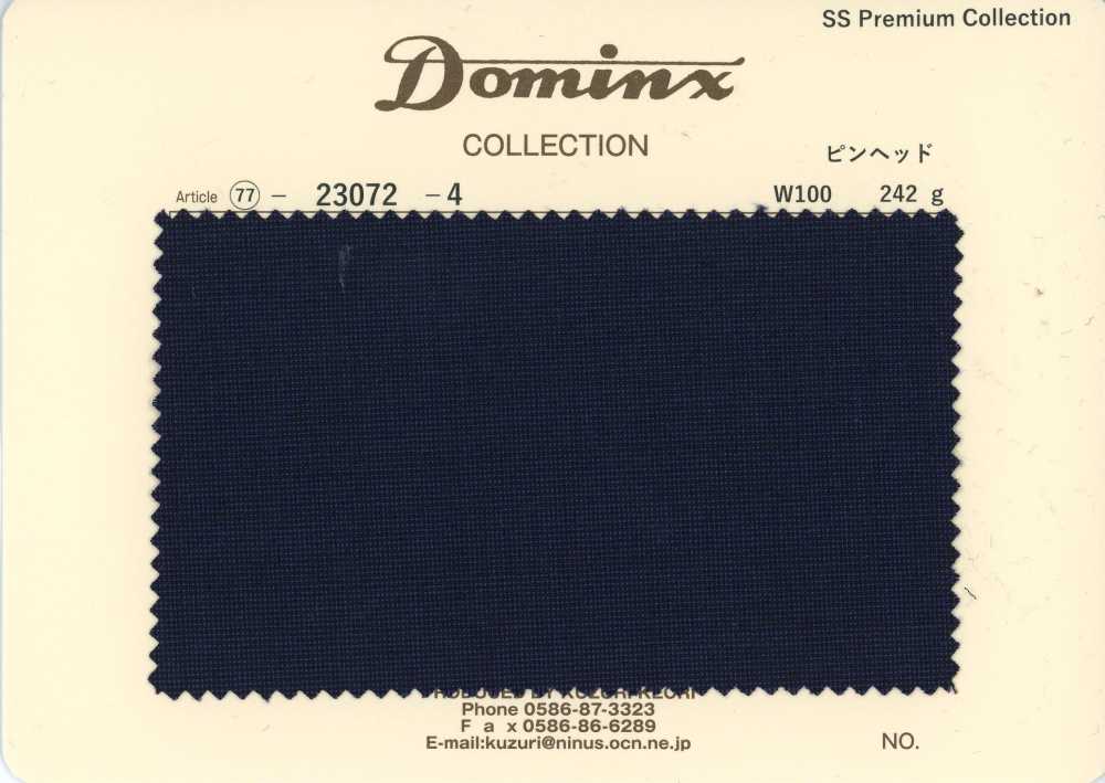 23072-4 Mohair Di Capretto Pinhead Standard Collezione Premium DOMINX Blu Navy[Tessile] Tessuto Di Lana Kuzuri (DOMINX)