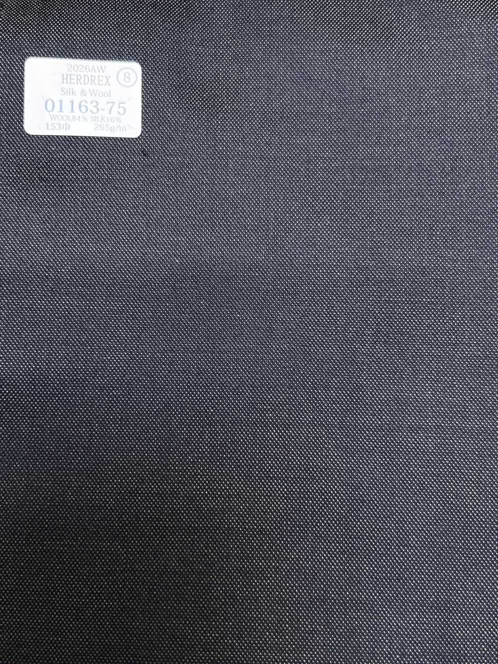 01163-75 26AW HERDREX [Seta e lana] Seta e lana tinta unita marrone chiaro[Tessile] Società Per Azioni Kunishima Co., Ltd.