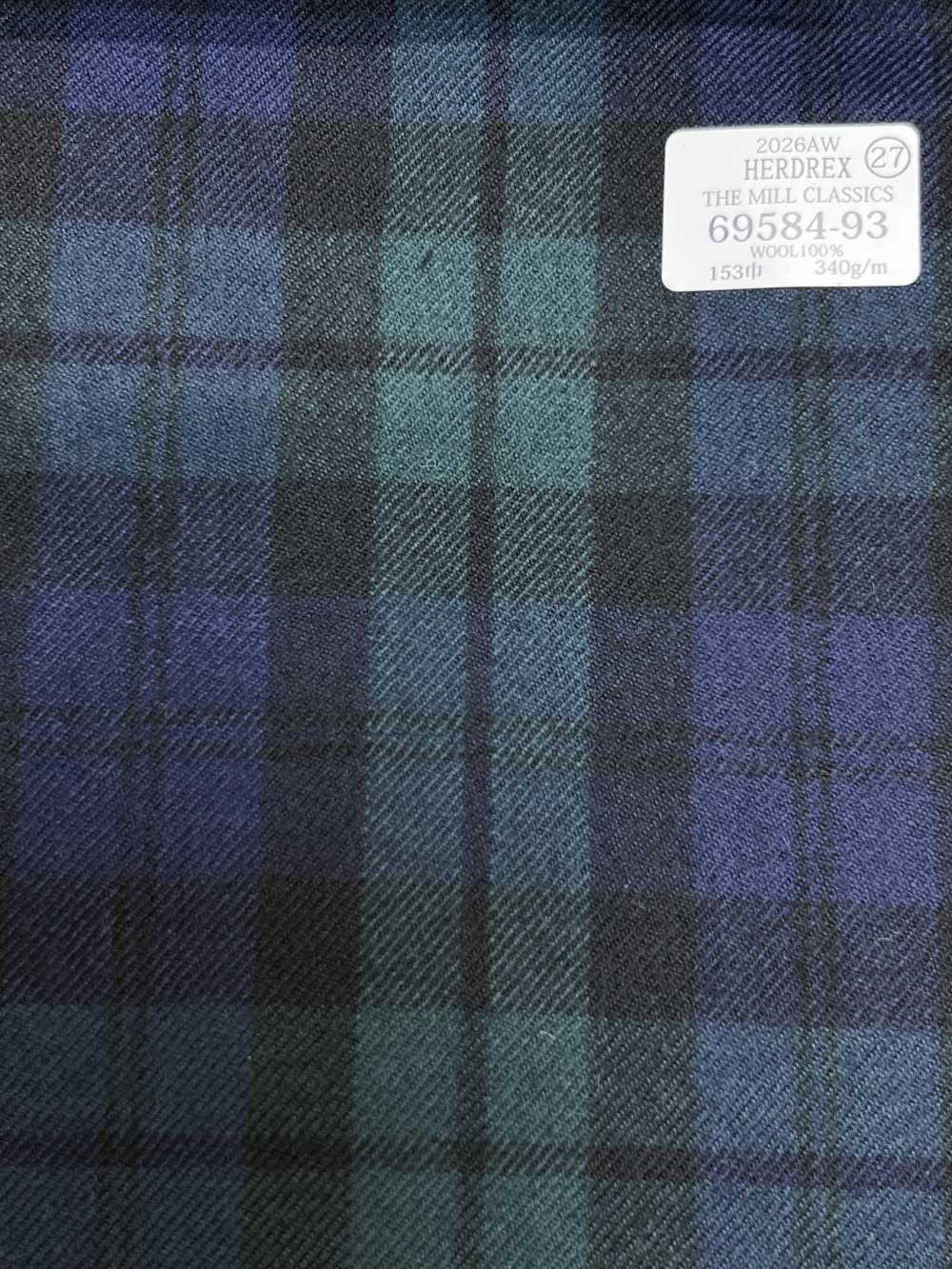 69584-93 26AW HERDREX [THE MILL CLASSICS] Mill Classics a quadri verde[Tessile] Società Per Azioni Kunishima Co., Ltd.
