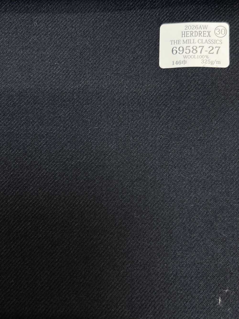 69587-27 26AW HERDREX [THE MILL CLASSICS] Blu navy tinta unita[Tessile] Società Per Azioni Kunishima Co., Ltd.