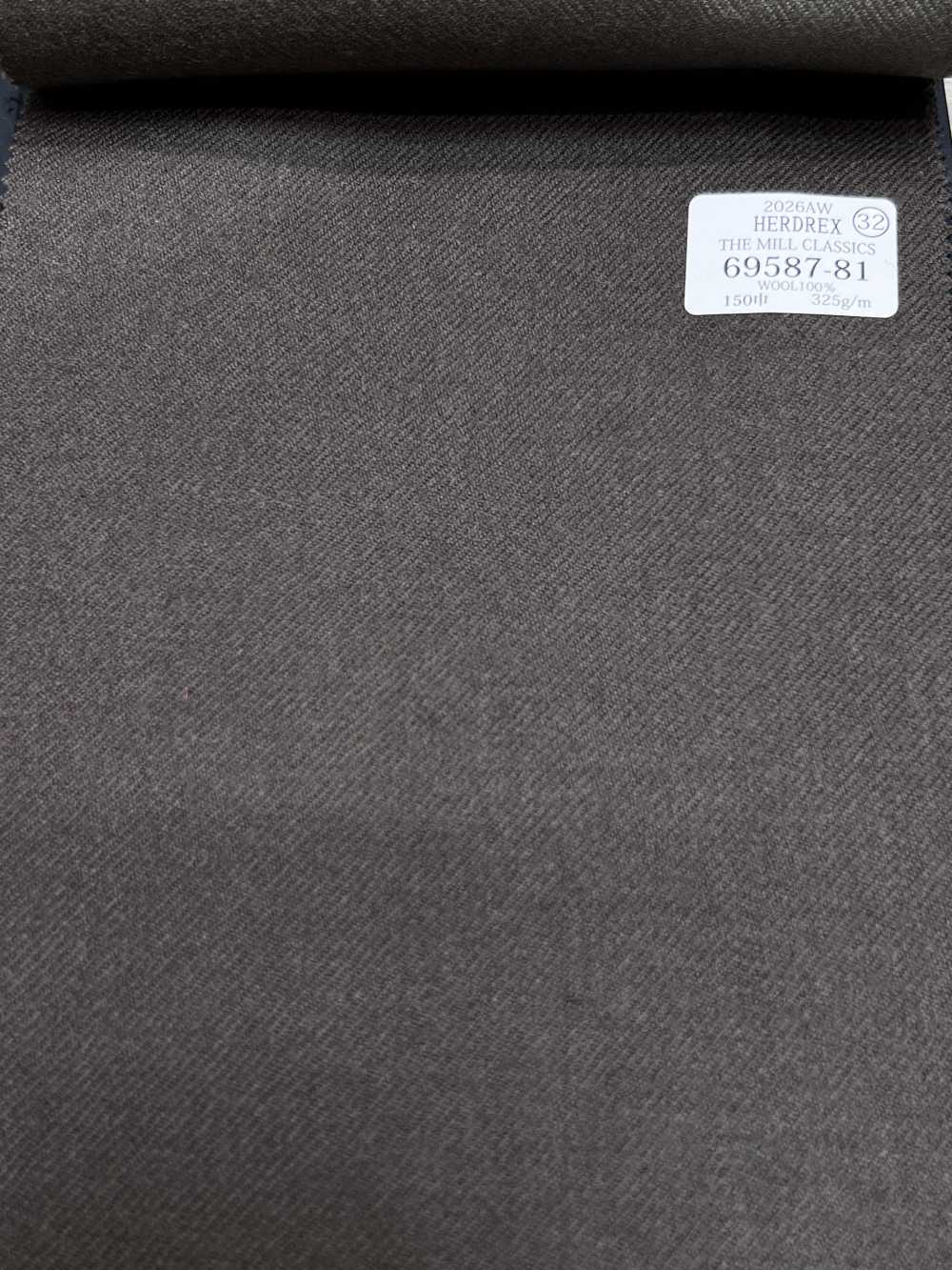 69587-81 26AW HERDREX [THE MILL CLASSICS] Mill Classics Marrone tinta unita[Tessile] Società Per Azioni Kunishima Co., Ltd.