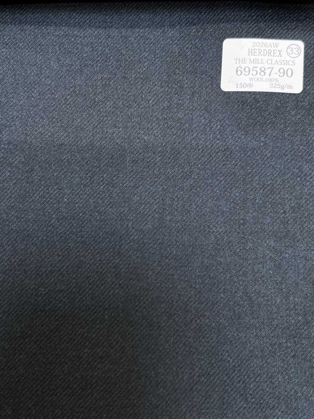 69587-90 26AW HERDREX [THE MILL CLASSICS] Mill Classics tinta unita verde fumo[Tessile] Società Per Azioni Kunishima Co., Ltd.