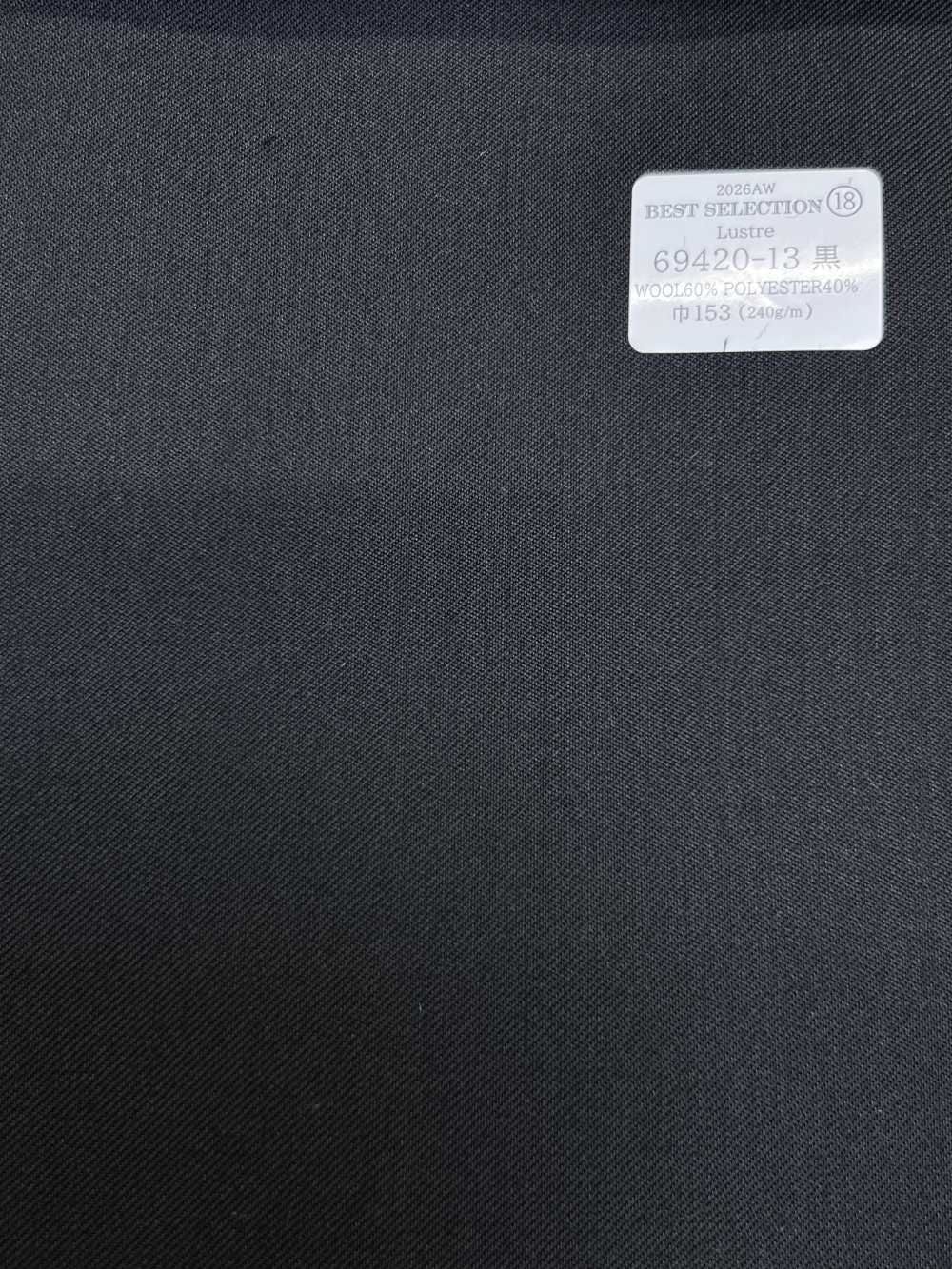 69420-13 26AW BESTSELECTION [Lustre] Lustre blu navy tinta unita[Tessile] Società Per Azioni Kunishima Co., Ltd.