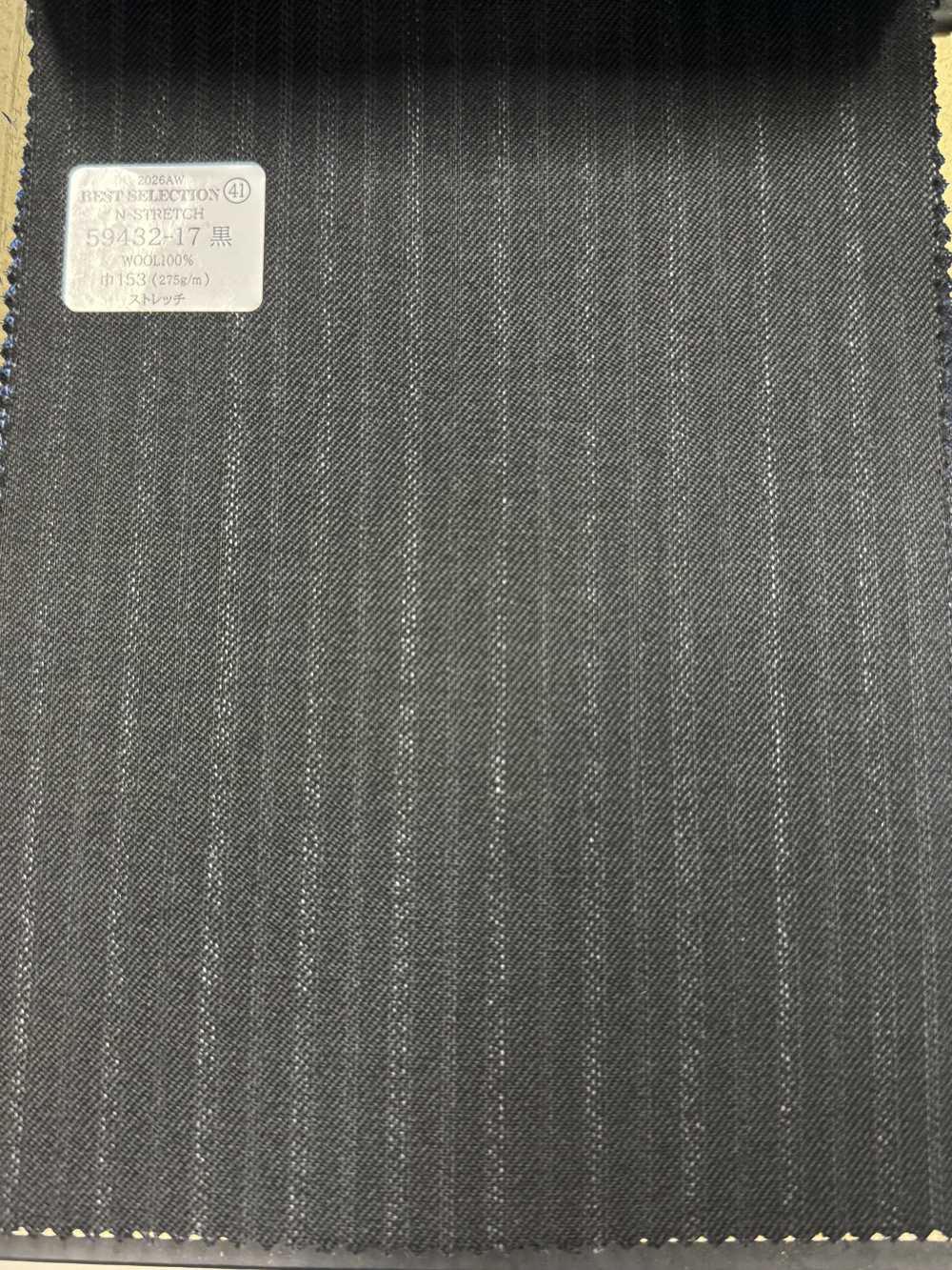 59432-17 26AW SELEZIONE MIGLIORE [N-STRETCH] N-Stretch A Righe Nere[Tessile] Società Per Azioni Kunishima Co., Ltd.