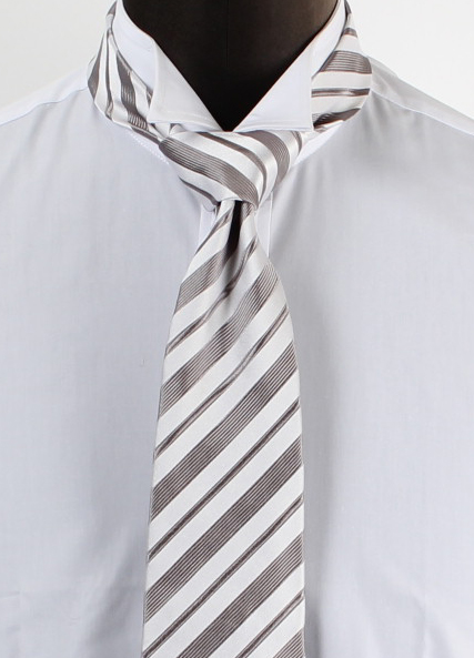 HVN-ST-OUT 【outlet】Vanners Cravatta Da Mattina A Righe Grigie[Accessori Formali] Yamamoto(EXCY)