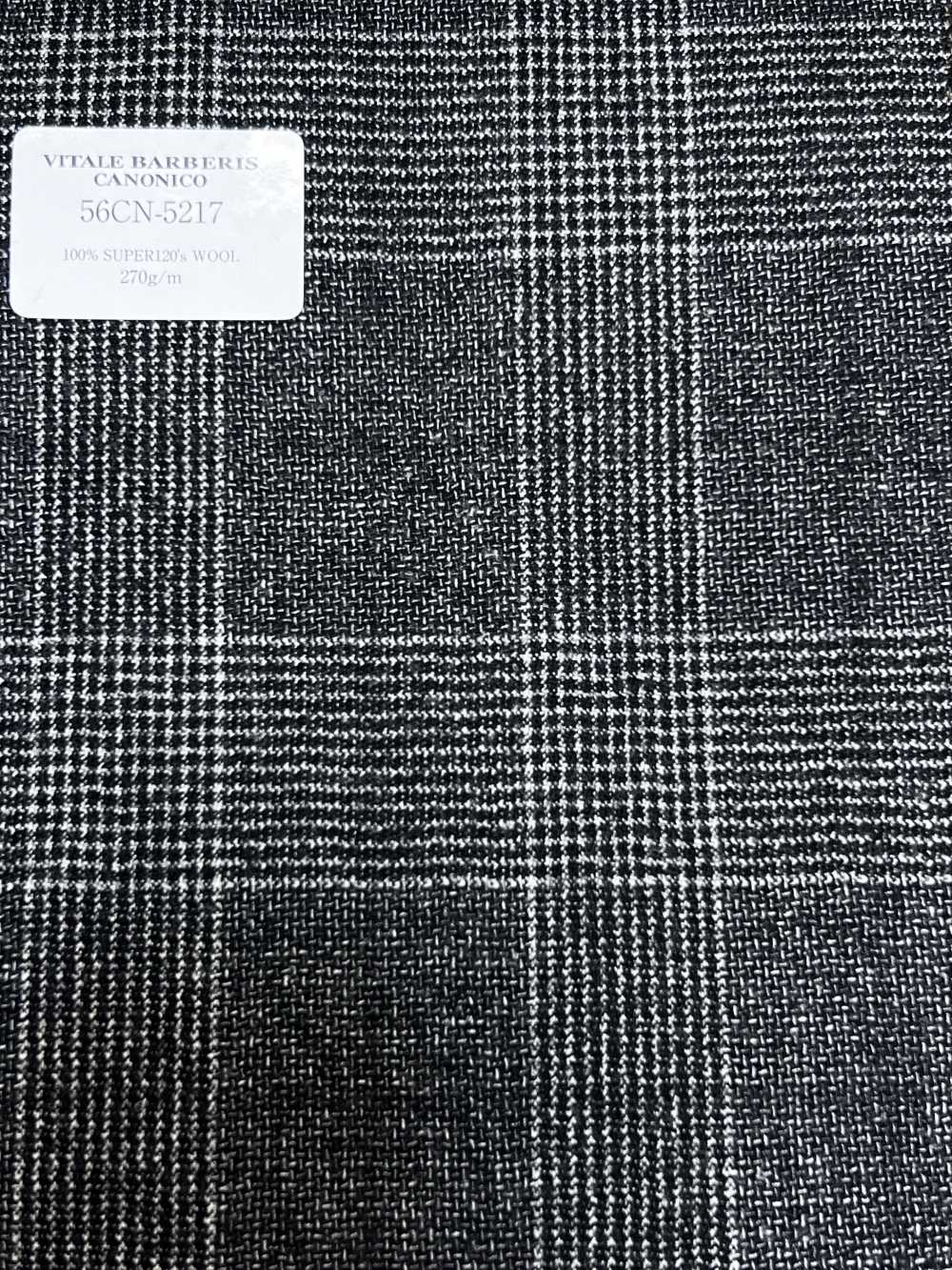 56CN5217 CANONICO (Canonico) Flanella Classics Glen Check nero[Tessile] CANONICO