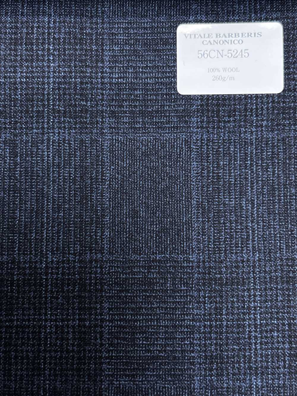 56CN5245 CANONICO Tropical follato blu navy a quadri Glen[Tessile] CANONICO