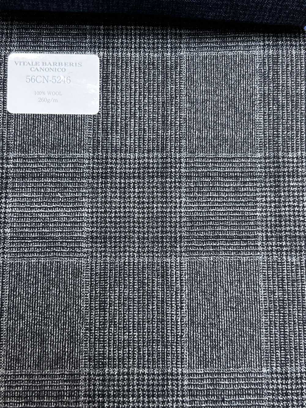 56CN5246 CANONICO (Canonico) Tropical follato grigio Glen Check[Tessile] CANONICO