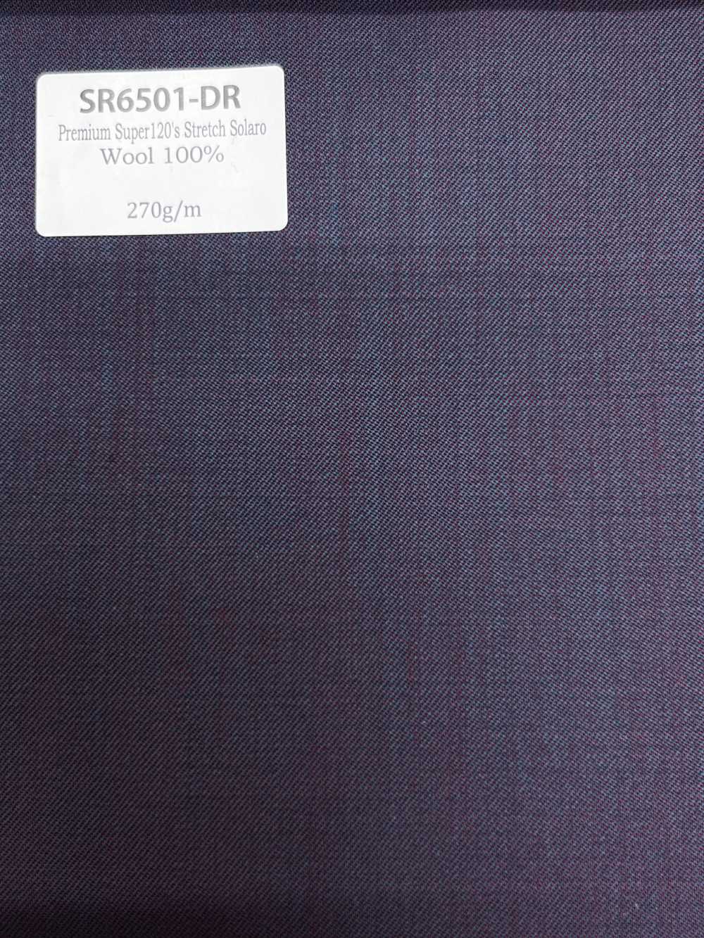 SR6501-DR Standard giapponese Premium Super120's a filo singolo elasticizzato Solaro rosso scuro senza motivo [Tessile] HOSOI SYOJI