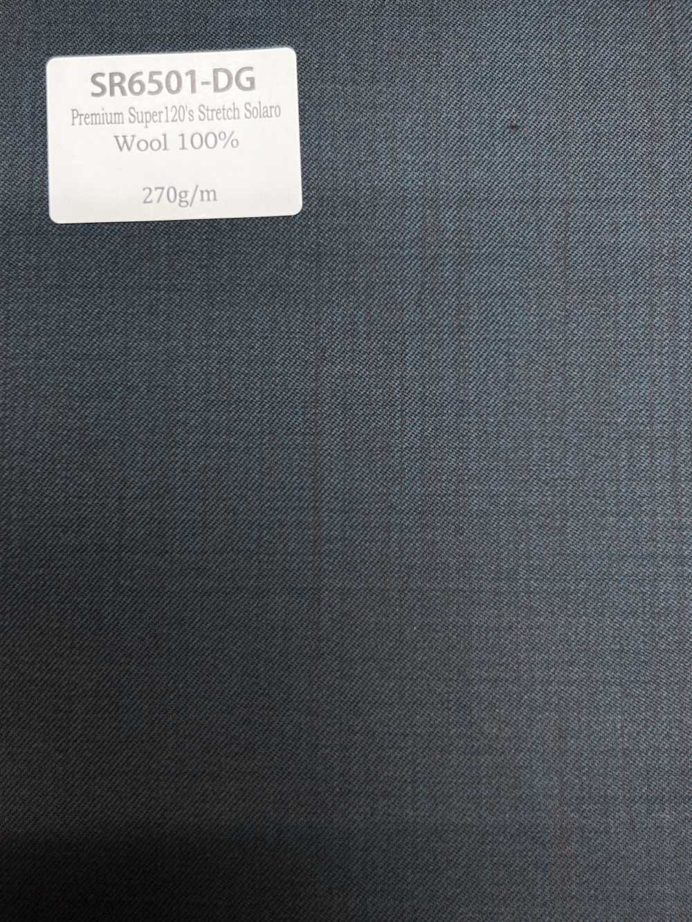 SR6501-DG Standard Premium Super120' a filo singolo stretch Solaro grigio scuro senza motivo iridescente di pr[Tessile] HOSOI SYOJI