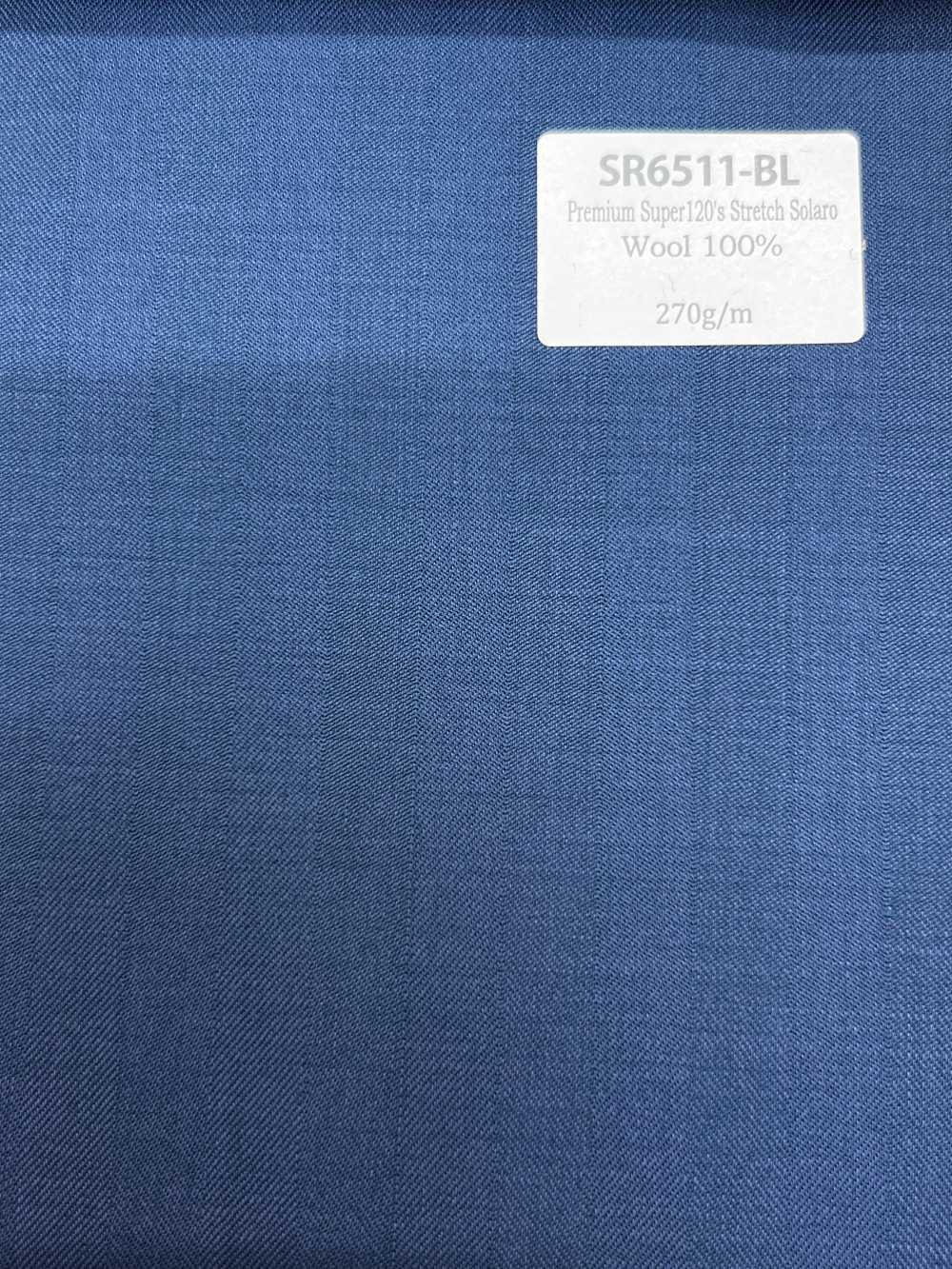 SR6511-BL Standard premium Super 120's filato singolo elasticizzato Solaro blu, prodotto in Giappone, senza mo[Tessile] HOSOI SYOJI