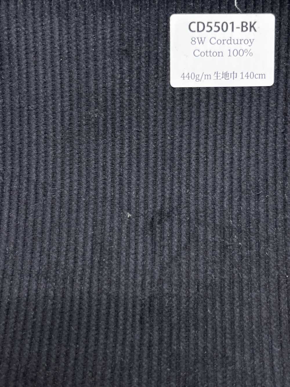 CD5501-BK Velluto a coste 8W C100 Nero[Tessile] HOSOI SYOJI