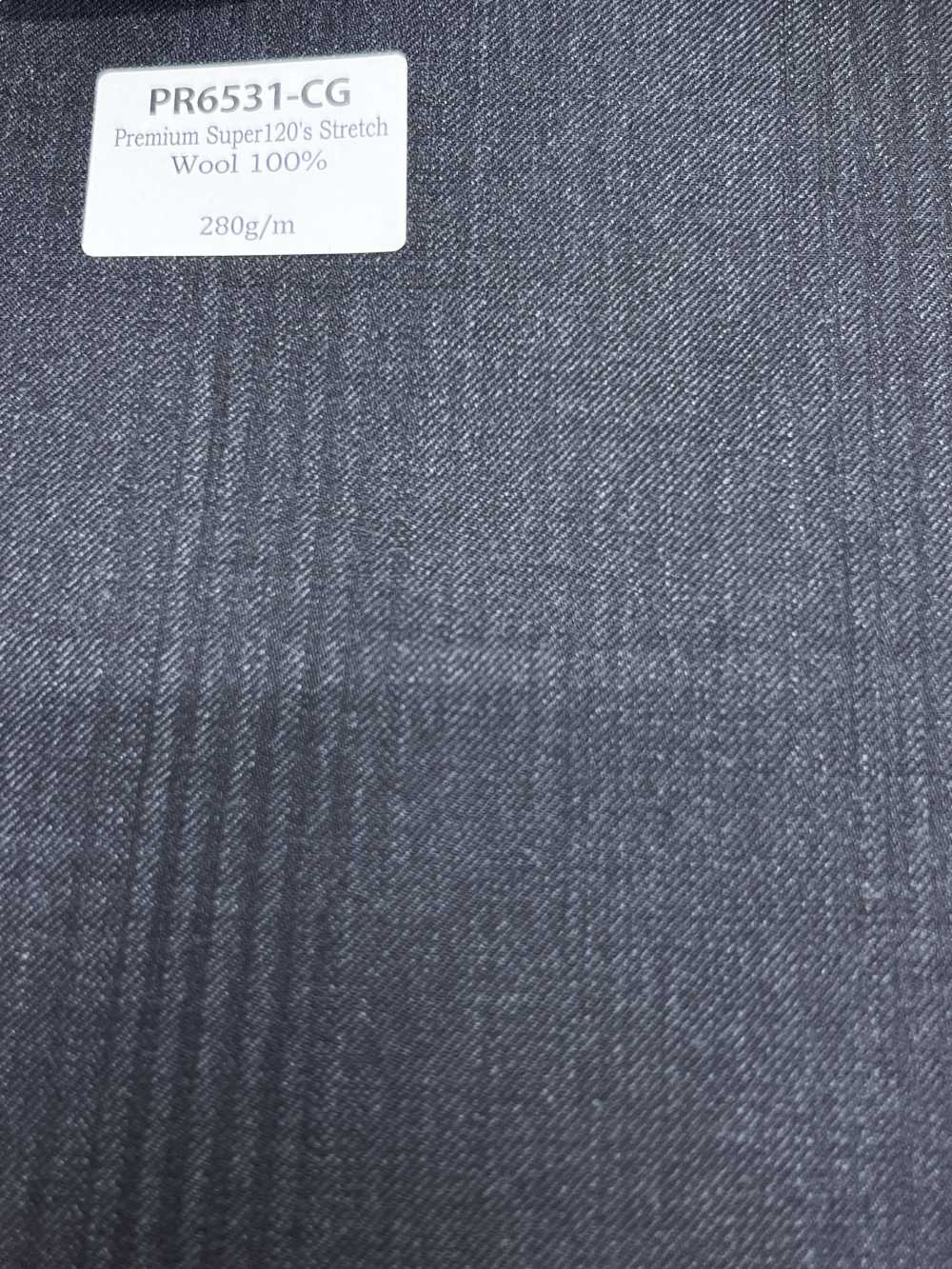PR6531-CG Standard nazionale Premium Super120's in filato singolo elasticizzato a righe in velluto a coste gri[Tessile] HOSOI SYOJI