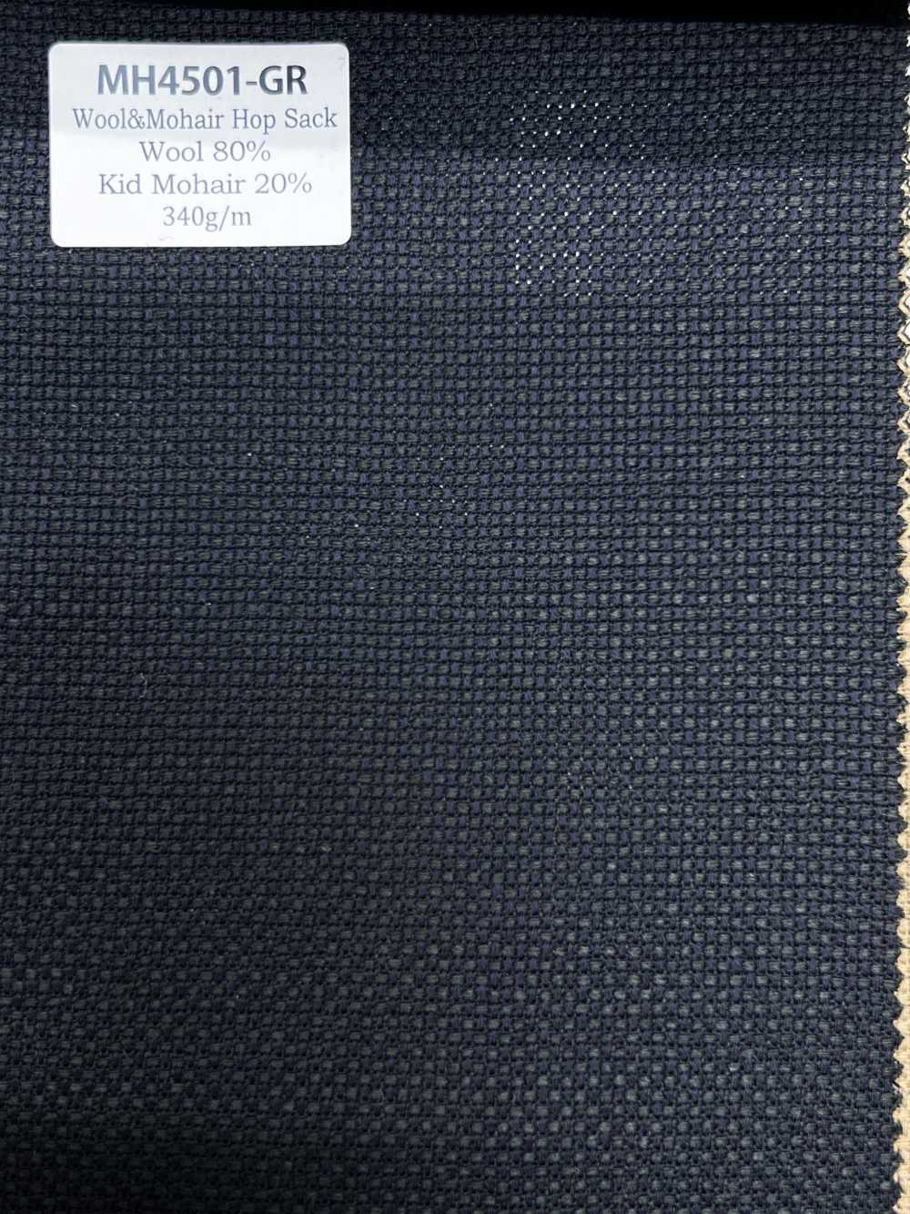 MH4501-GR Hopsack in mohair standard, verde, di produzione giapponese[Tessile] HOSOI SYOJI