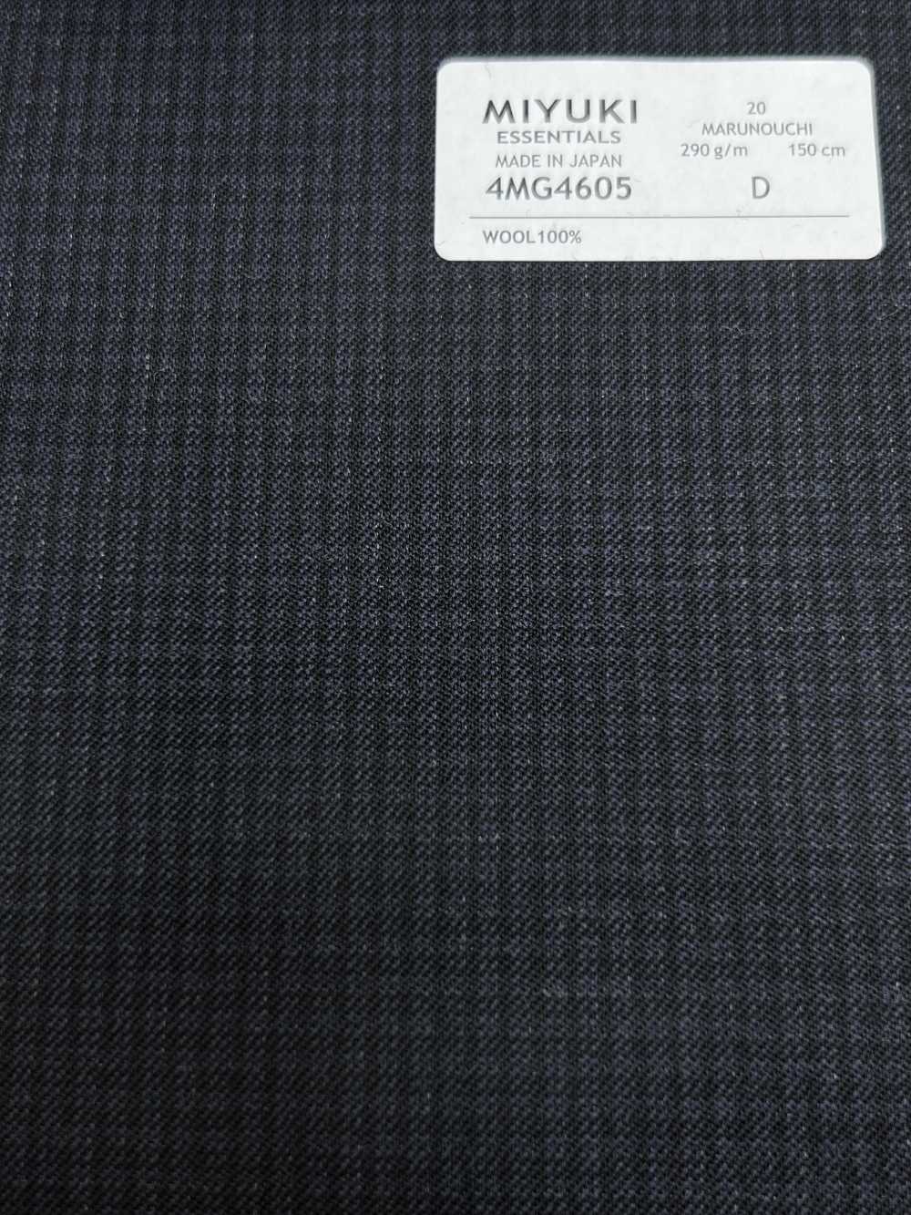 4MG4605 26AW MARUNOUCHI twill a quadri navy[Tessile] Lanificio Miyuki
