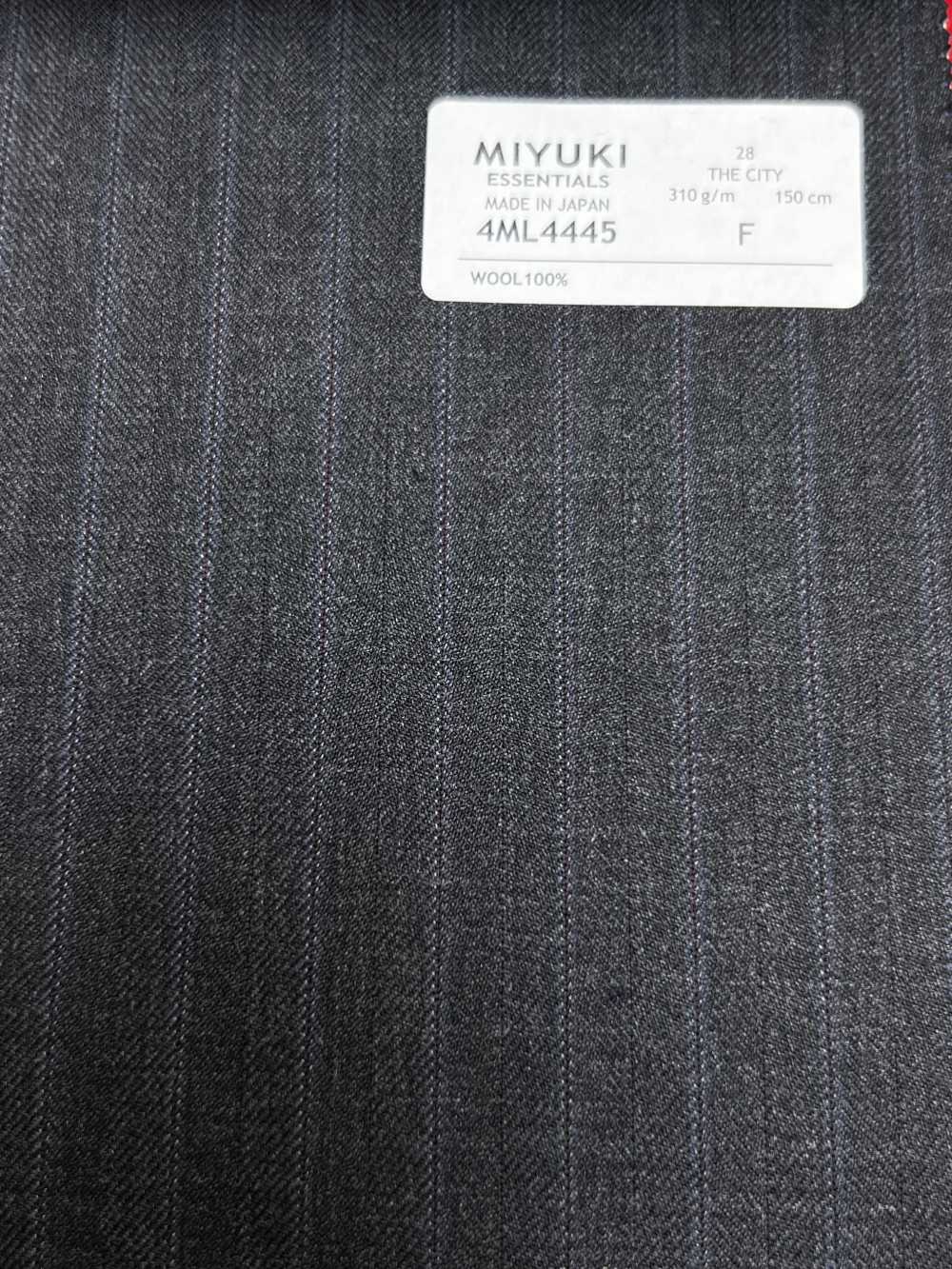 4ML4445 26AW THE CITY Twill rigato grigio antracite Heaven[Tessile] Lanificio Miyuki