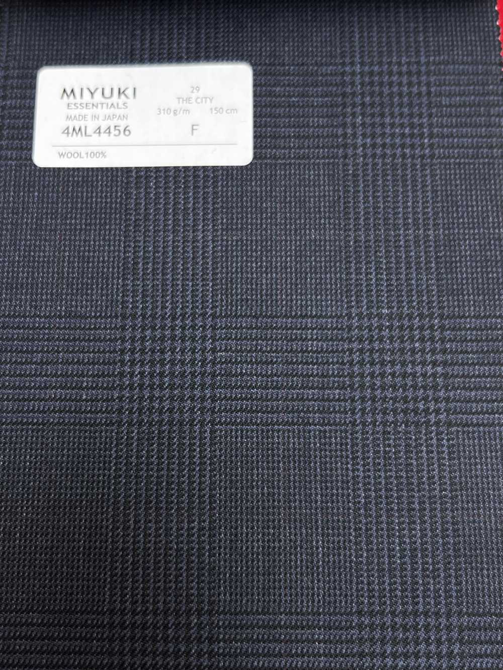 4ML4456 26AW THE CITY Twill navy a quadri[Tessile] Lanificio Miyuki