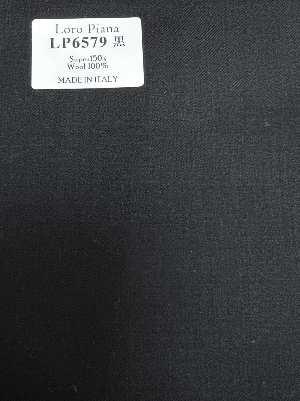 LP6579 Loro Piana Super150's Nero Senza fantasia[Tessuti] HOSOI SYOJI
