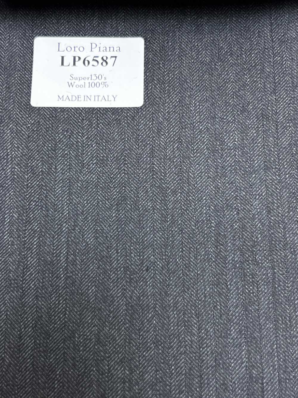 LP6587 Loro Piana Super130's spina di pesce grigia[Tessuti] HOSOI SYOJI