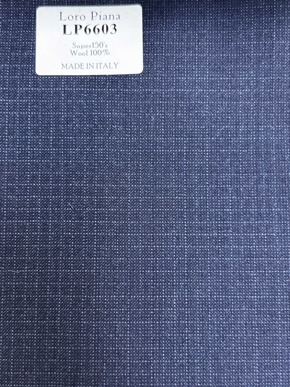 LP6603 Loro Piana Super150's Quadri blu navy[Tessuti] HOSOI SYOJI