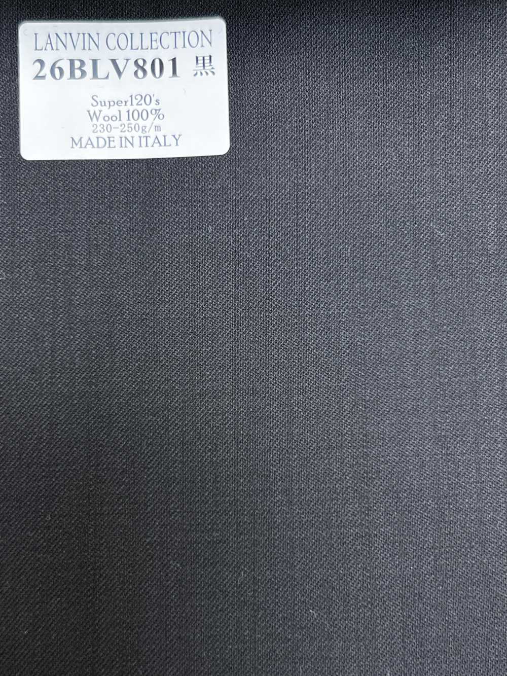 26BLV801 LANVIN COLLECTION Super120's Nero senza fantasia[Tessile] HOSOI SYOJI