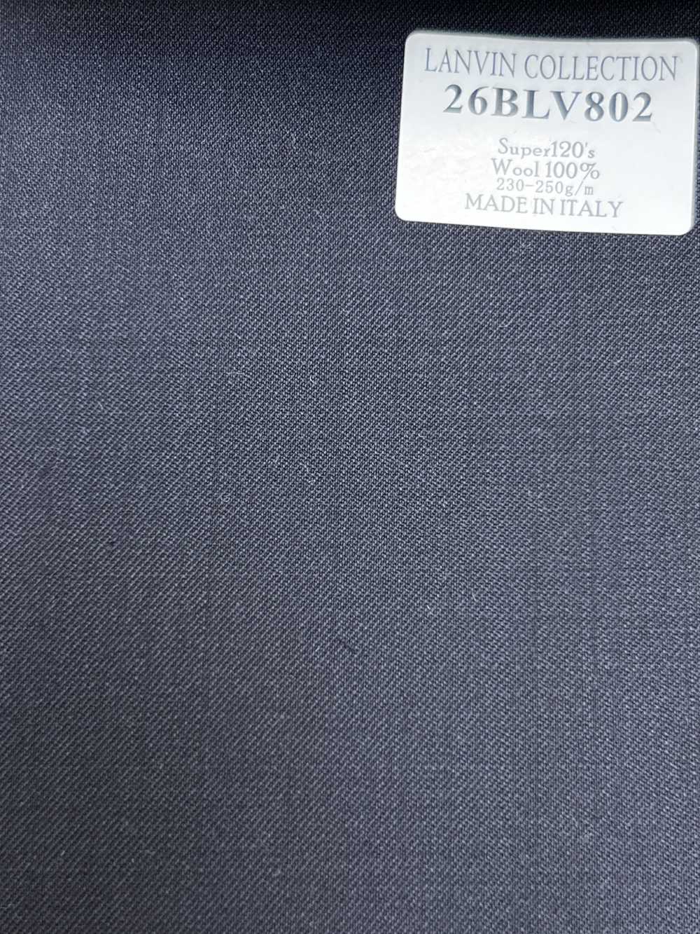 26BLV802 LANVIN COLLECTION Super120's blu navy scuro senza fantasia[Tessile] HOSOI SYOJI