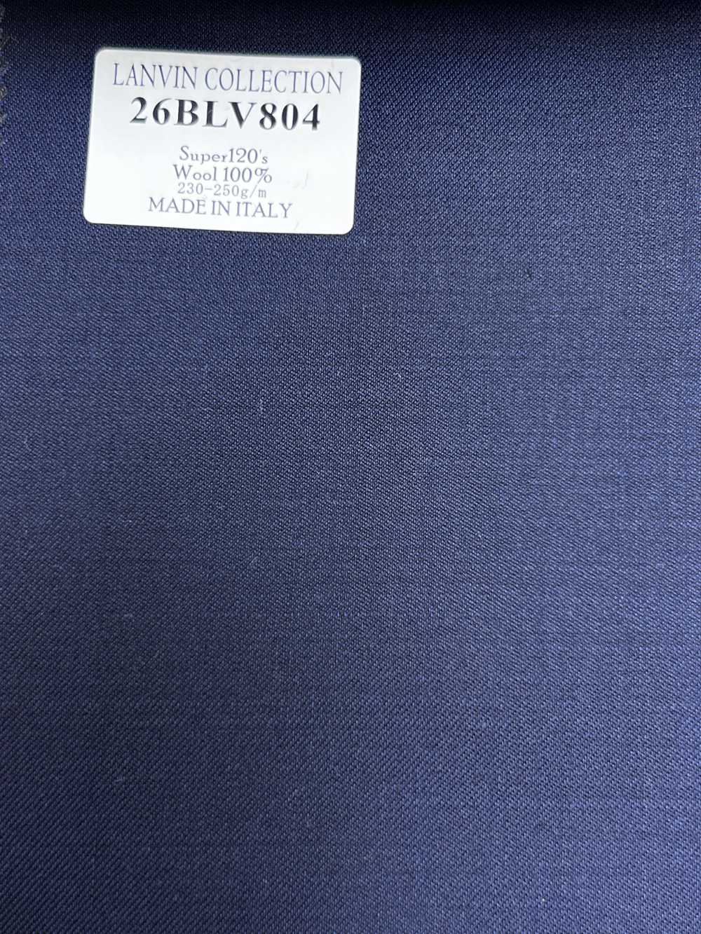26BLV804 LANVIN COLLECTION Super120's blu navy tinta unita[Tessile] HOSOI SYOJI