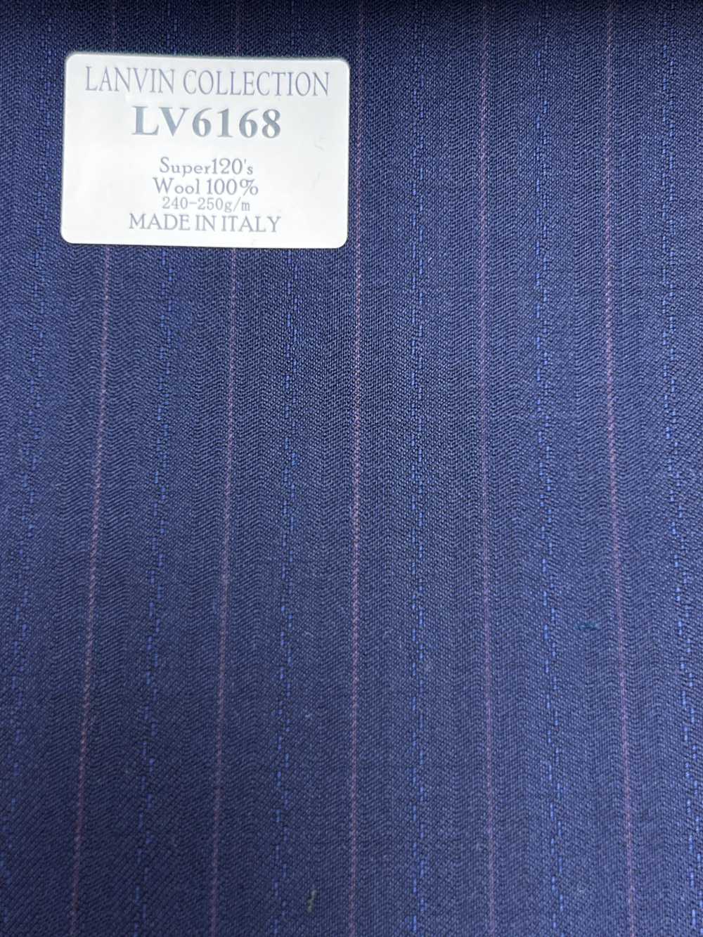 LV6168 LANVIN COLLECTION Super120's riga blu navy[Tessile] HOSOI SYOJI
