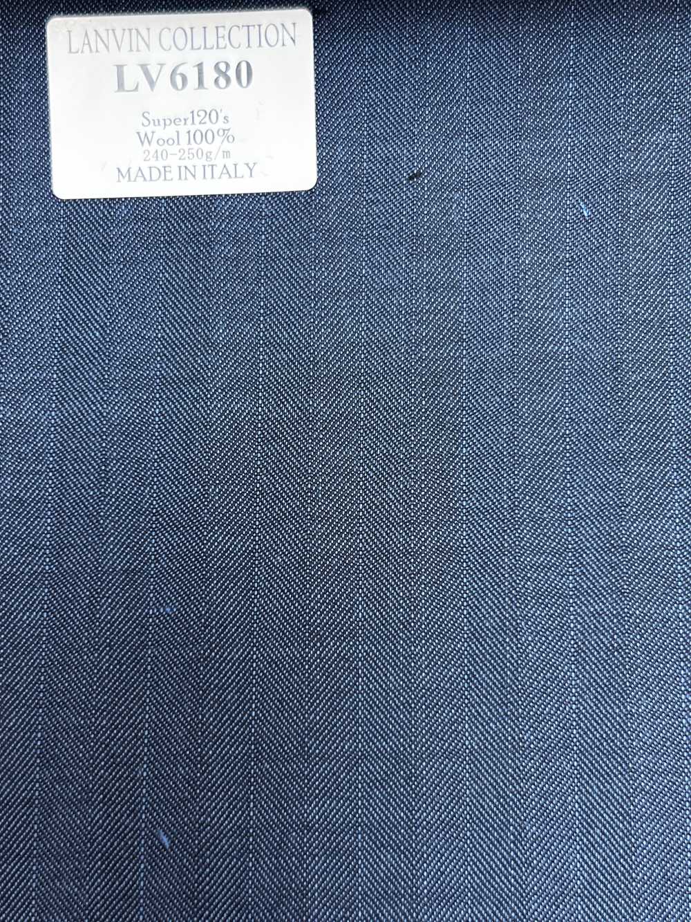 LV6180 LANVIN COLLECTION Super 120's a righe blu[Tessile] HOSOI SYOJI