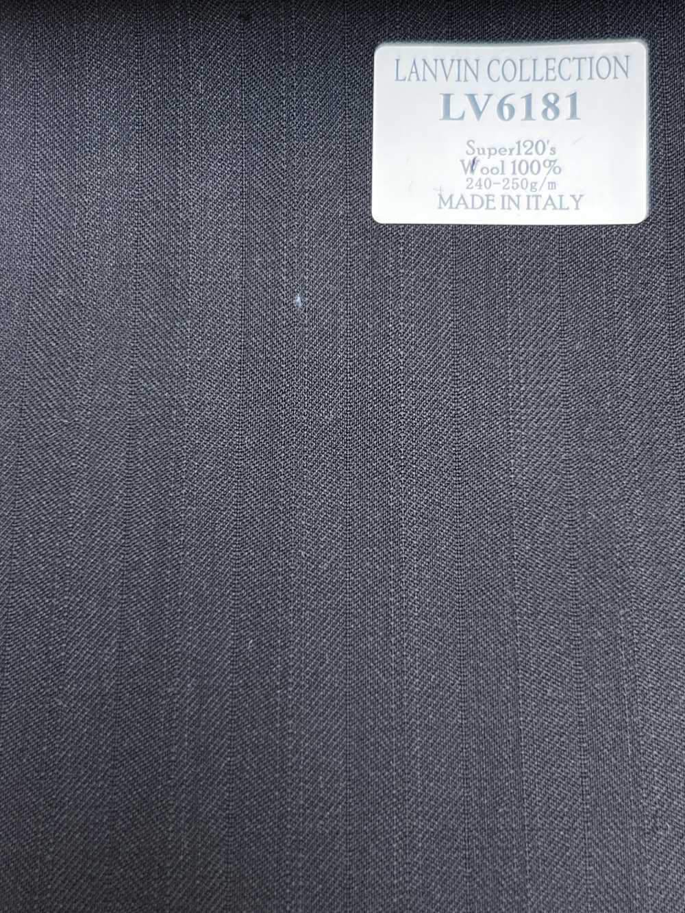 LV6181 LANVIN COLLECTION Super 120's riga nera[Tessile] HOSOI SYOJI