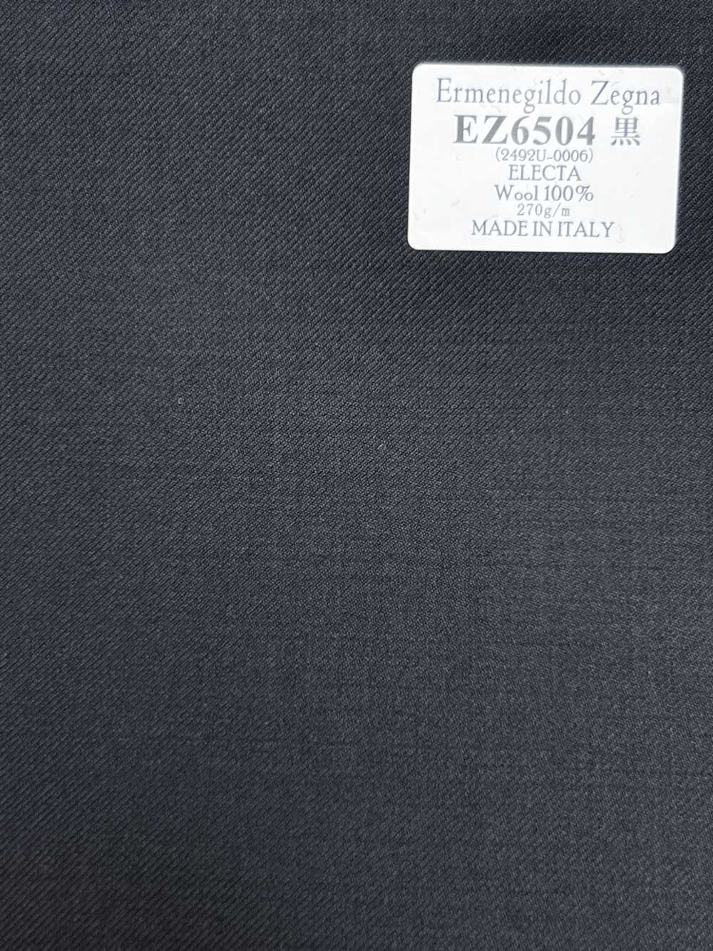 EZ6504 Ermenegildo Zegna ELECTA Nero tinta unita[Tessuti] HOSOI SYOJI