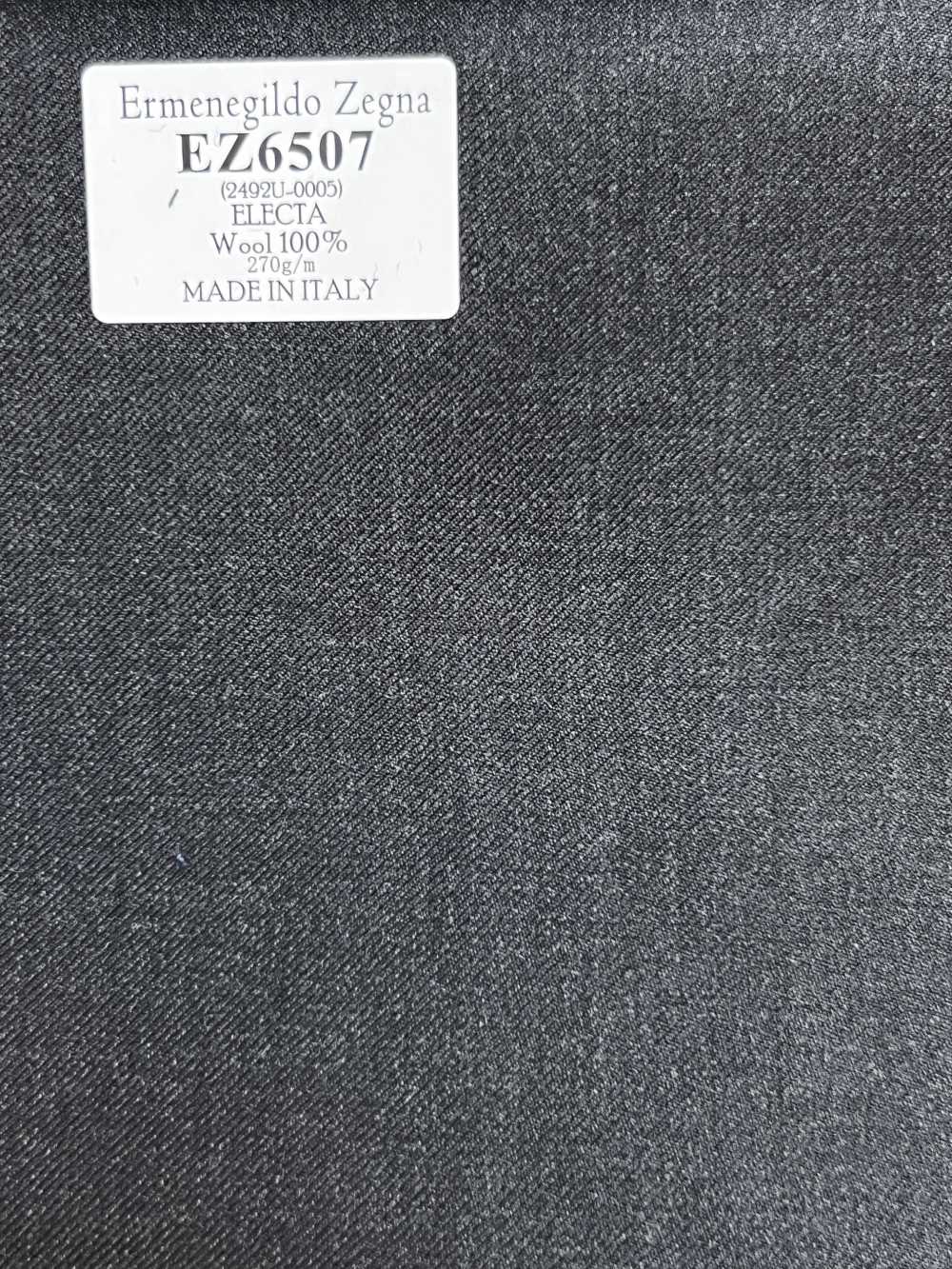 EZ6507 Ermenegildo Zegna ELECTA Grigio scuro tinta unita[Tessuti] HOSOI SYOJI