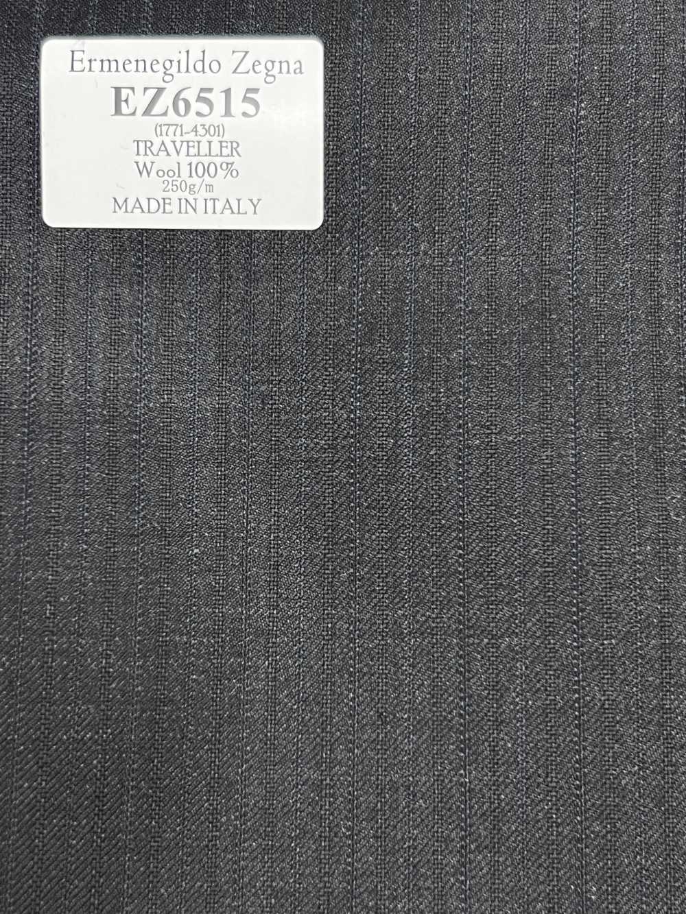 EZ6515 Ermenegildo Zegna TRAVELLER Grigio scuro × Blu navy a righe[Tessuti] HOSOI SYOJI