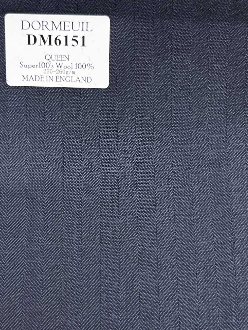 DM6151 DORMEUIL QUEEN Super100's righe blu navy scuro[Tessuti] HOSOI SYOJI