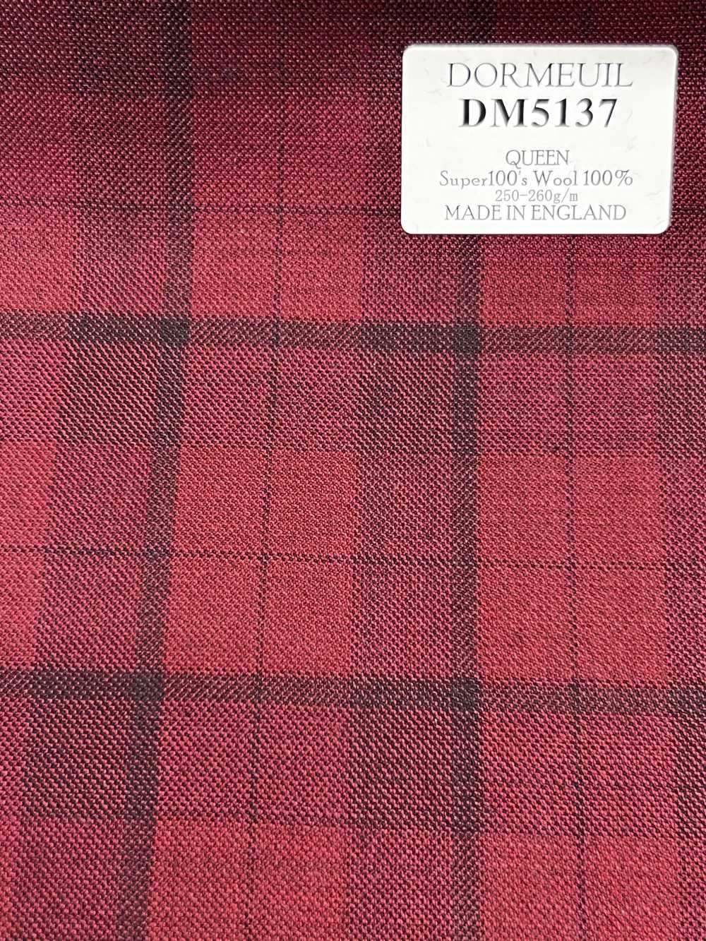 DM5137 DORMEUIL QUEEN Super 100's a quadri rossi[Tessuti] HOSOI SYOJI