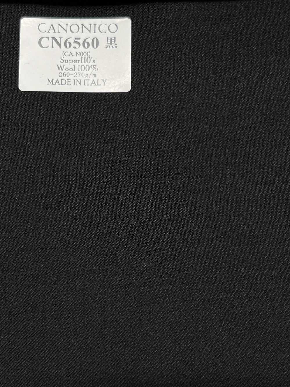 CN6560 CANONICO Super110's Nero tinta unita[Tessuti] HOSOI SYOJI
