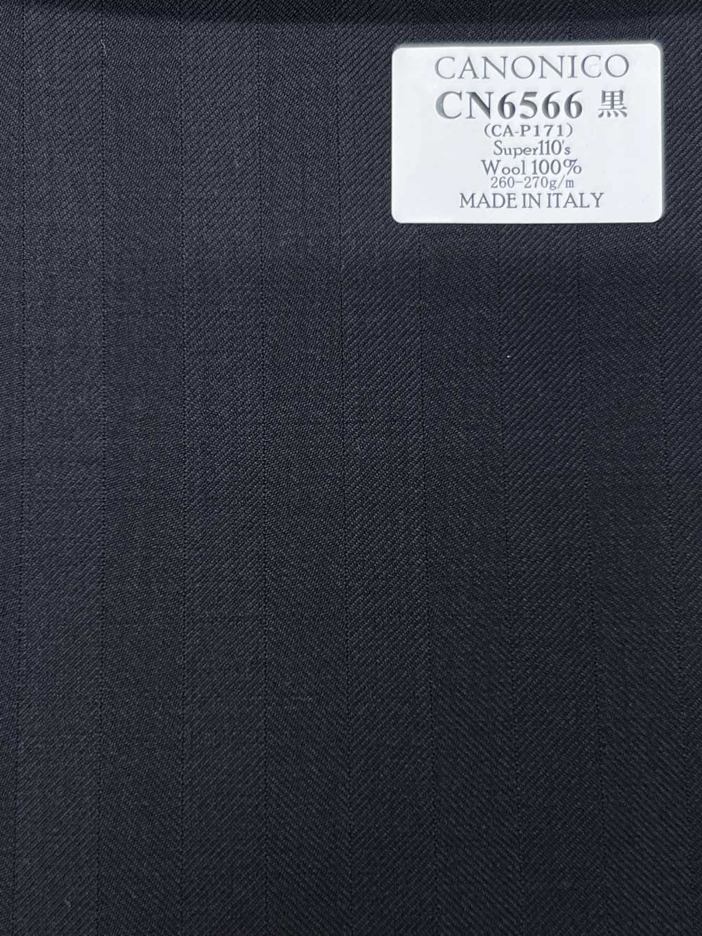 CN6566 CANONICO Super 110's Riga nera[Tessuti] HOSOI SYOJI