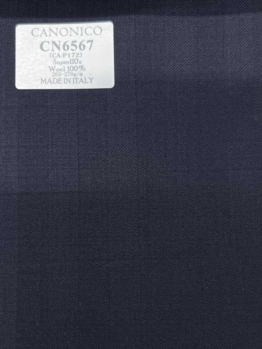 CN6567 CANONICO Super110's Righe blu navy scuro[Tessuti] HOSOI SYOJI
