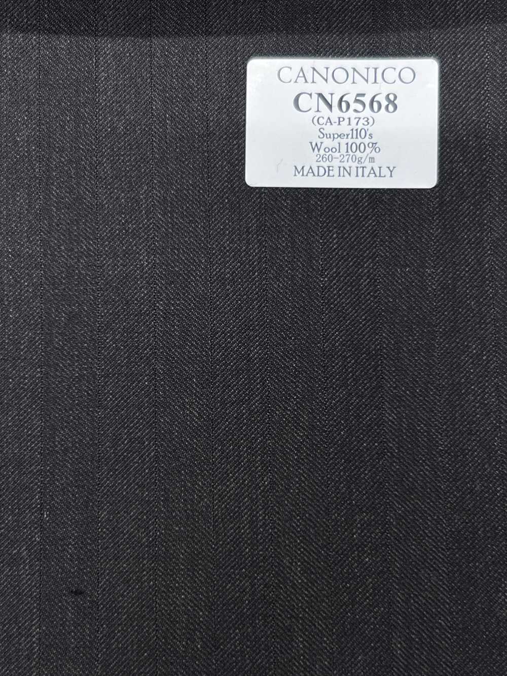 CN6568 CANONICO Super 110's righe marrone scuro[Tessuti] HOSOI SYOJI
