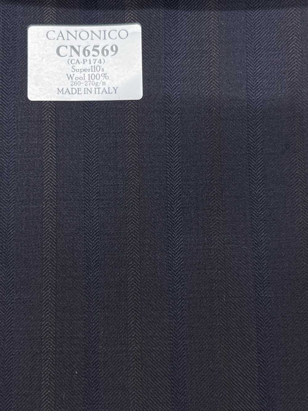 CN6569 CANONICO Super110's righe antracite[Tessuti] HOSOI SYOJI